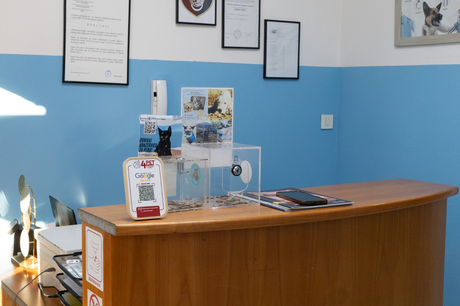Recepcija 4PET Veterinarske stanice